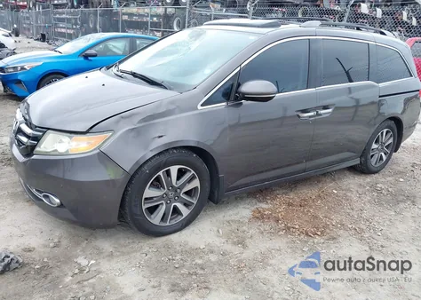2014 Honda Odyssey Touring/Touring Elite from USA, damaged, VIN 5FNRL5H92EB085947